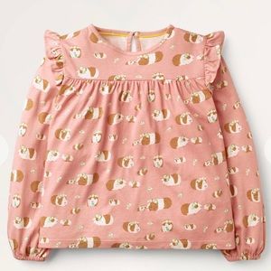 🚫SOLD🚫 Mini Boden Guinea Pig & Daisies Top